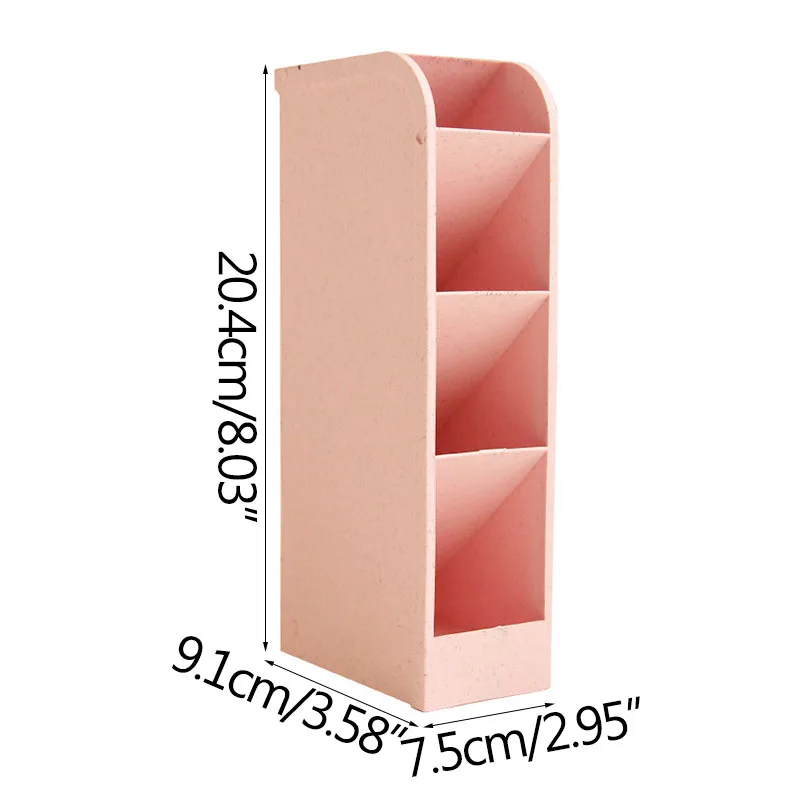 

Nordic Simple Pen Holder Student Desk Organizer Home Office Storage Stationery Organizer Multi Grid Slant Insert Storage Box