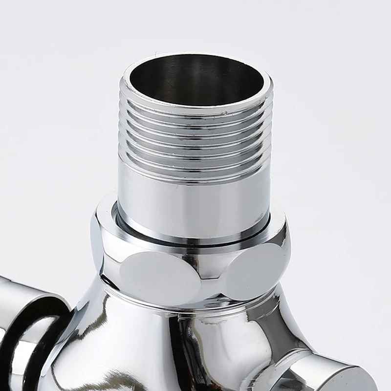 Смывочный клапан для унитаза медный смывочный ручной прессованный