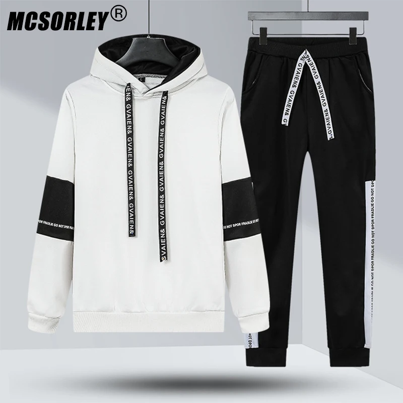 MCSORLEY Brand Men's Tracksuit Sweatshirts Sportswear Hoodies Athletics Sweatpants Trousers Fitness Jogging Sets Spring Autumn