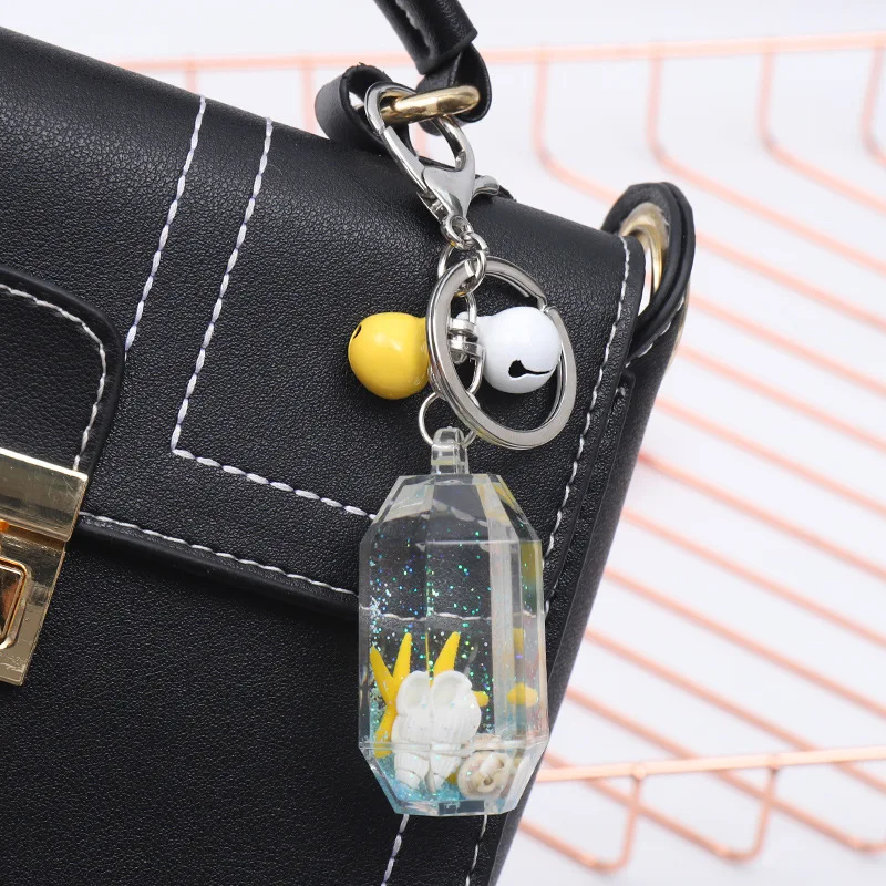 Корейский горячий зыбучий песок брелок для женщин Морская звезда движущаяся