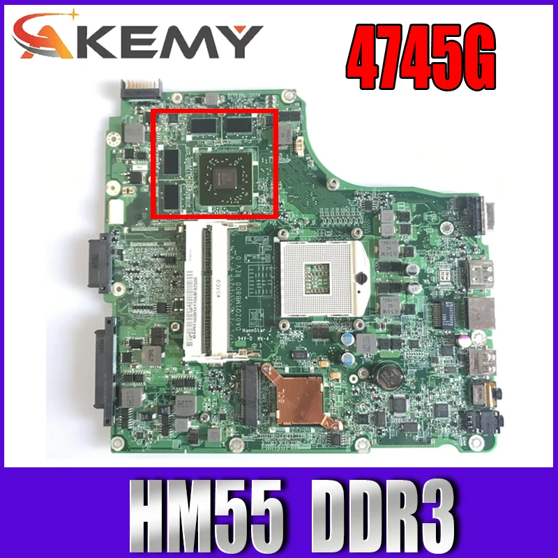 

For Acer 4745 4745g Laptop computer motherboard DA0ZQ1MB8F0 DA0ZQ1MB8D0 hm55 ddr3 Mainboard 100% fully tested