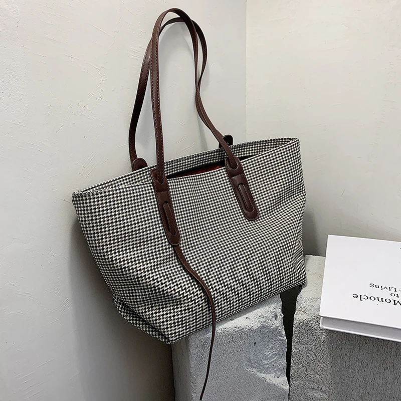 

Female bag new shoulder bag 2020 autumn and winter new canvas bag fashionable large capacity ladies handbag tote bag