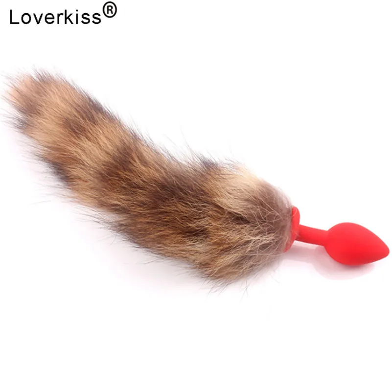 Loverkiss сексуальный лисий хвост забавная Романтика силиконовая Анальная пробка