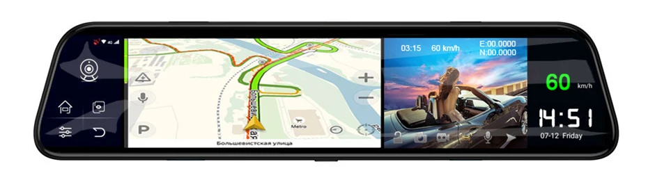 WHEXUNE 1" 4G ADAS зеркало заднего вида Android 8,1 FHD 1080P Двойной Объектив wifi видеорегистратор камера 2G ram 3 2G rom gps навигация автомобильный видеорегистратор
