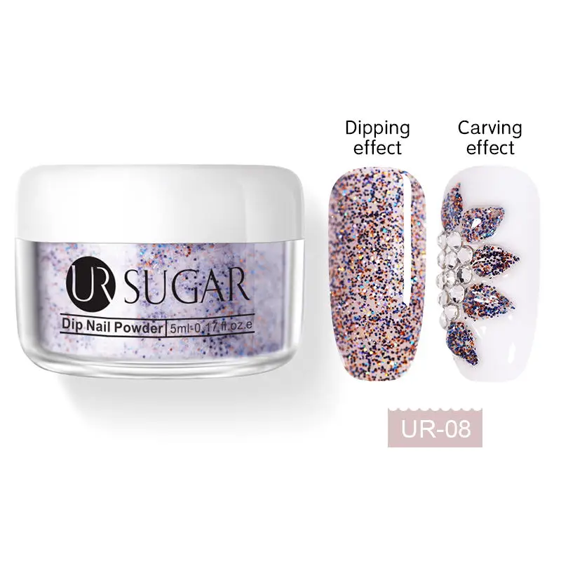 08 Ur Sugar основа гель Топ гель натуральный сухой активатор кисти заставка для Dip ногтей порошок Жидкость - Цвет: 08