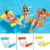 ПВХ, летние надувные складные плавающие подвесные Матрасы для бассейна, водный гамак, кровать, шезлонг - изображение