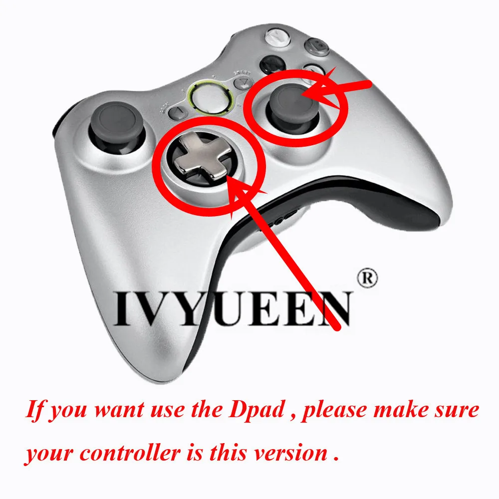IVYUEEN преобразования DPAD кнопки для XBox 360 Slim Управление Вращающийся D Pad Замена