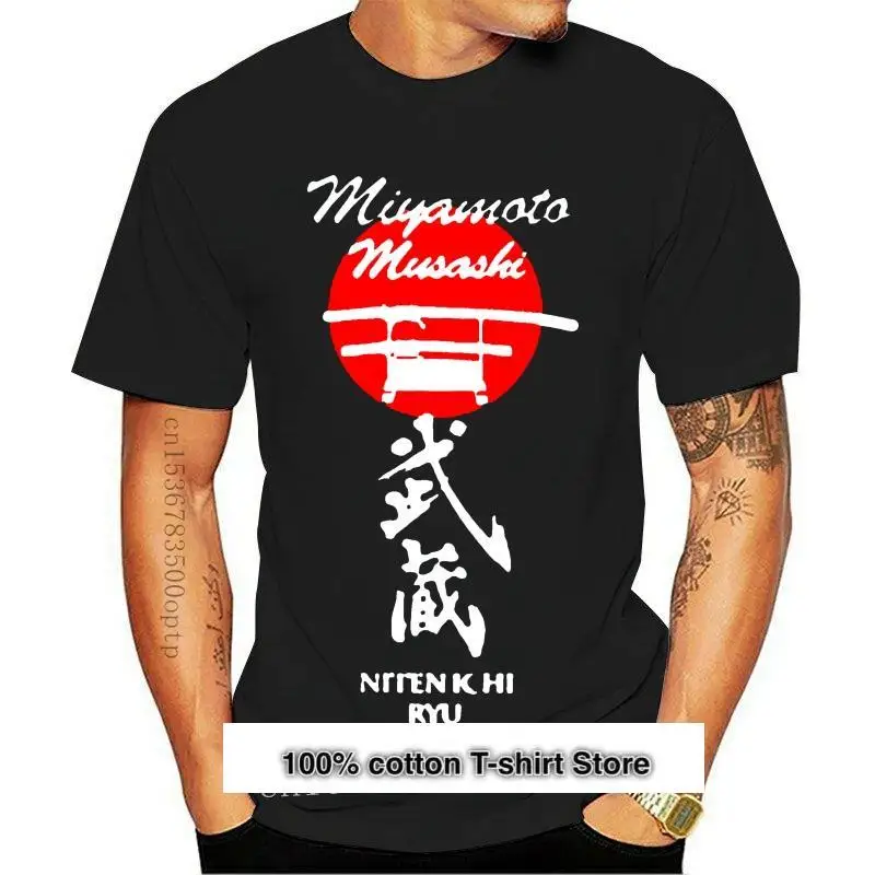 

Camiseta informal de diseño de marca, camisa japonesa de Samurai, Miyamoto, Musashi, Niten, Achi, Ryu 2, Katana, Kendo, 2021