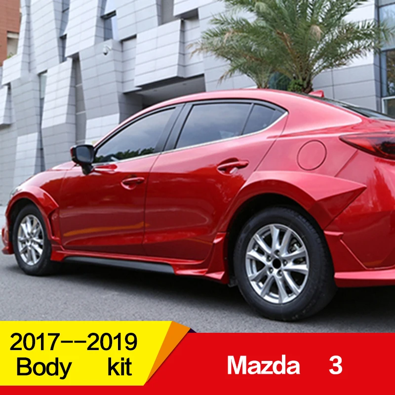 Подходит для mazda 3 обвес крыла 15 16 17 18 19 лет седан Воздухозаборники вентиляционные крышки автомобиля refitt широкий кузов аксессуары 4 шт