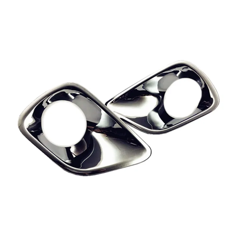 

For Toyota RAV4 2014 2015 Trim Styling Accessories ABS Chrome Shell Front Head Fog Light Lamp Garnish Bezel Frame Bumper Cover