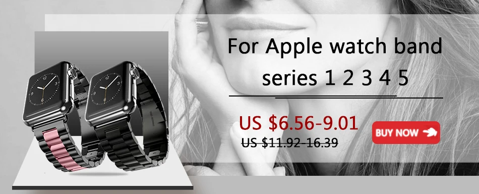 Joyzoy ремешок для Apple Watch Series 4, 3, 2, 1 модный браслет на запястье для iWatch 38 мм, 42 мм, 40 мм, 44 мм, ремешок для часов