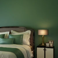 modern simple non woven plain plain wallpaper bedroom living room hotel clothing store background wall wallpaper dark green