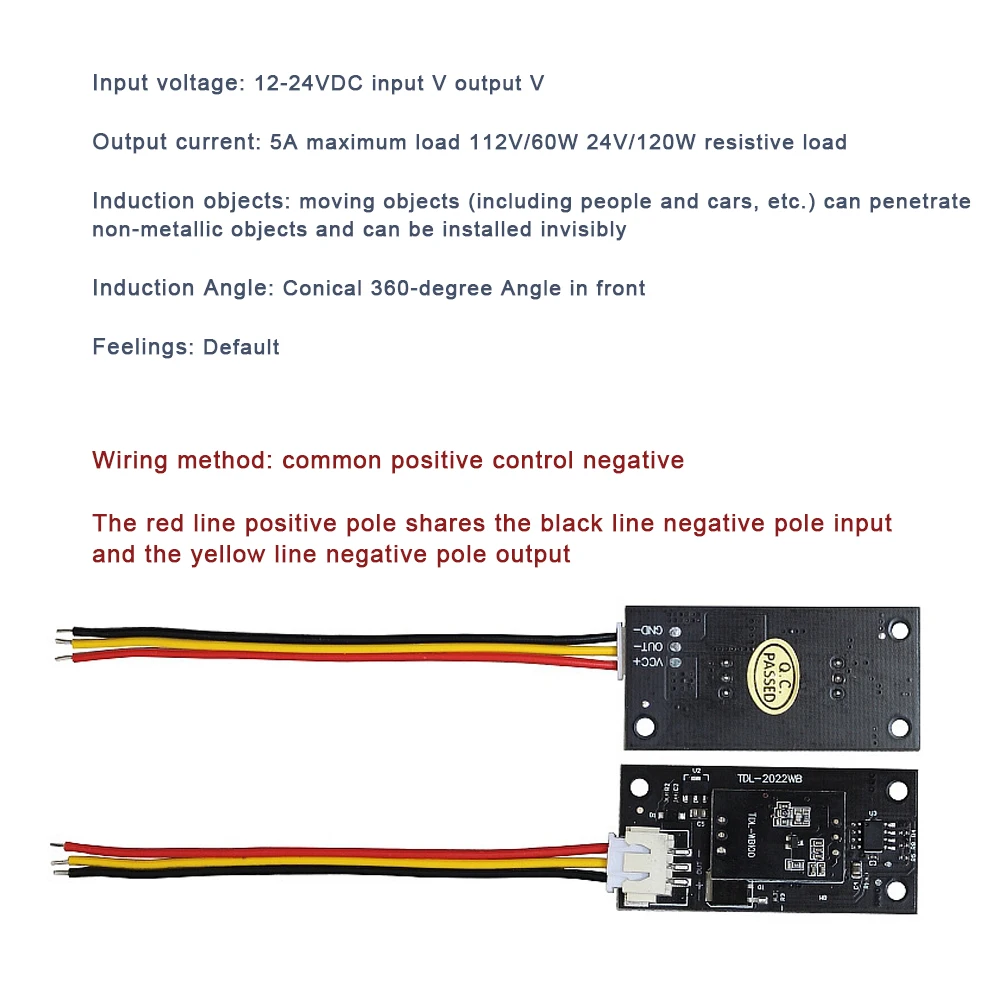 A18-- Radar Sensor Module Microwave Body Induction Module 24GHz CDM324 Radar Induction Switch Sensor Module