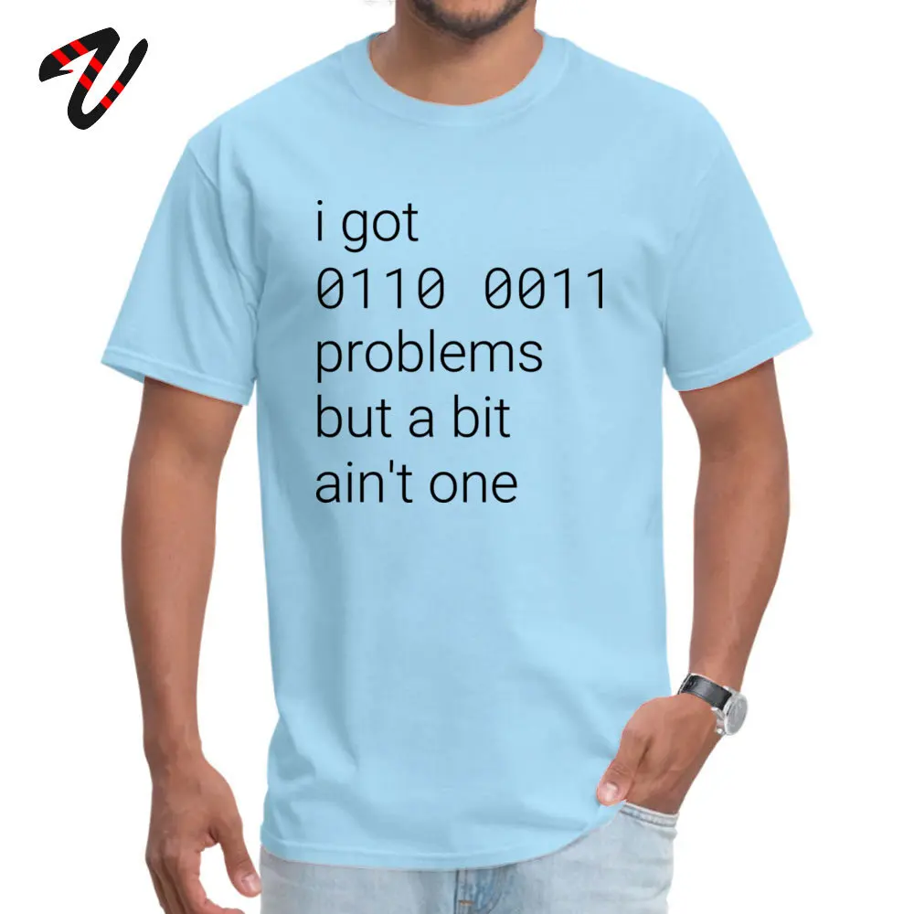 Код футболки Geek для мужчин подарочные 99 биты проблемы футболка смешные