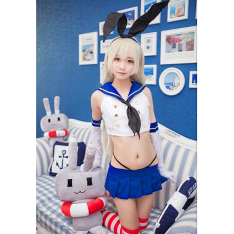 Аниме Shimakaze униформа косплей костюм с носками Косплей Хэллоуин косплей| |
