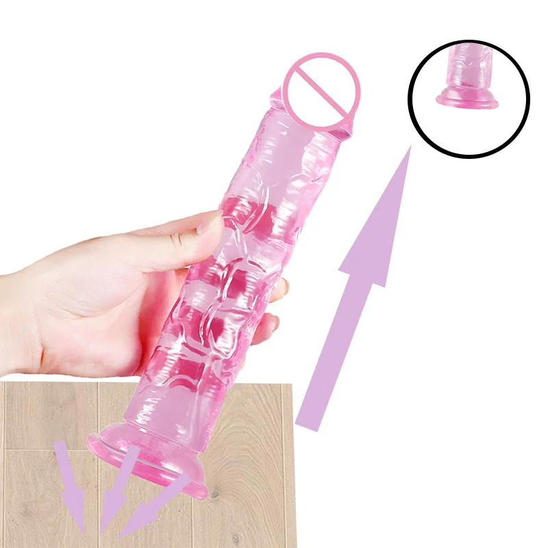 YEMA Translucent Soft Jelly Big Dildo Realistic Fake Dick Penis Anal Butt Plug Adult Sex Toys for Woman Men | Красота и здоровье