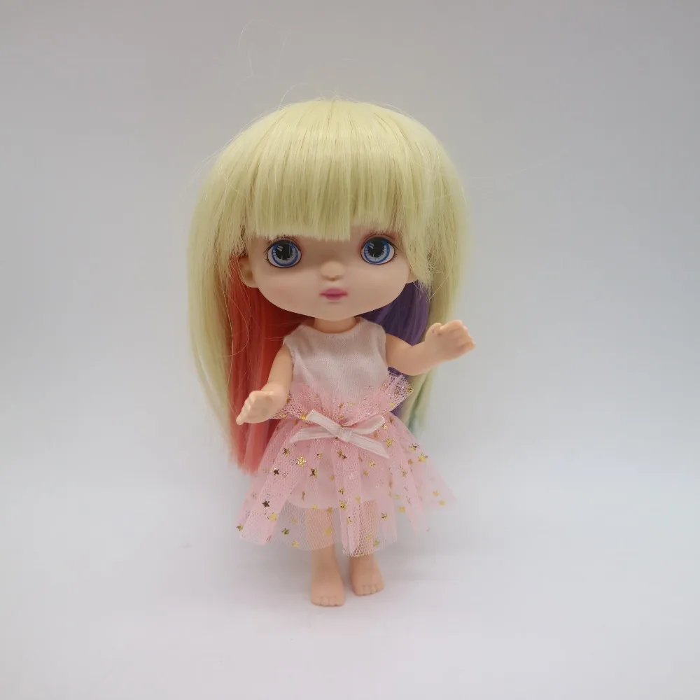 Doll and wig dress 5 16 см Соединенные куклы тела, как кукла-холал - Цвет: Doll and wig dress 5