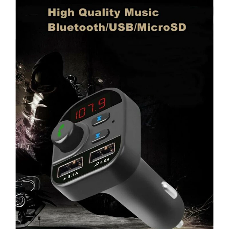 805E Bluetooth 5 1 новый стиль Автомобильный Mp3 плеер Подключаемая карта FM автомобильная