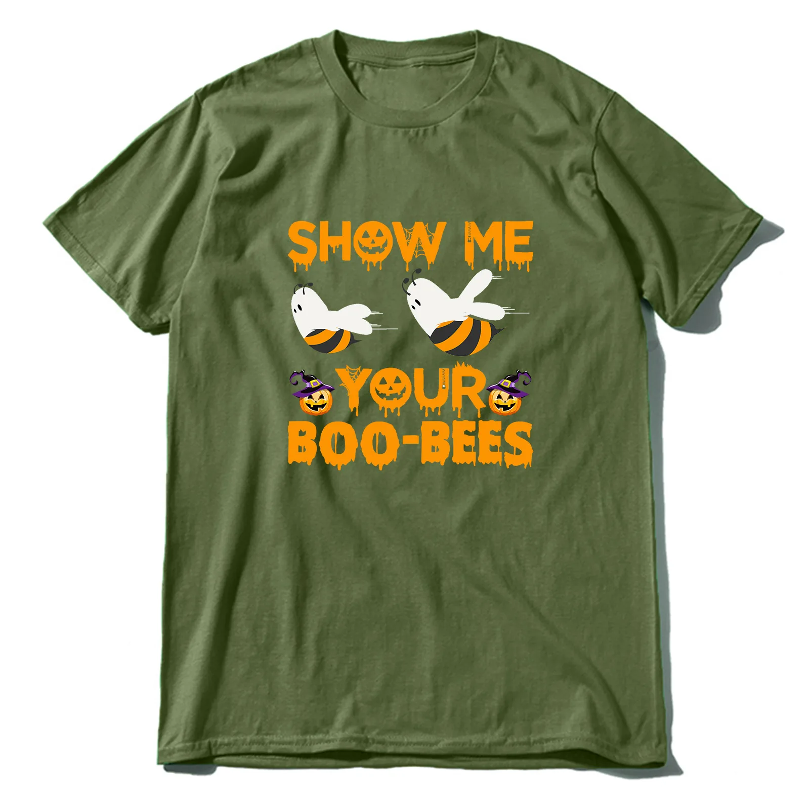 

Футболка Мужская/женская с коротким рукавом и надписью «Show Me Your Boo Bees»