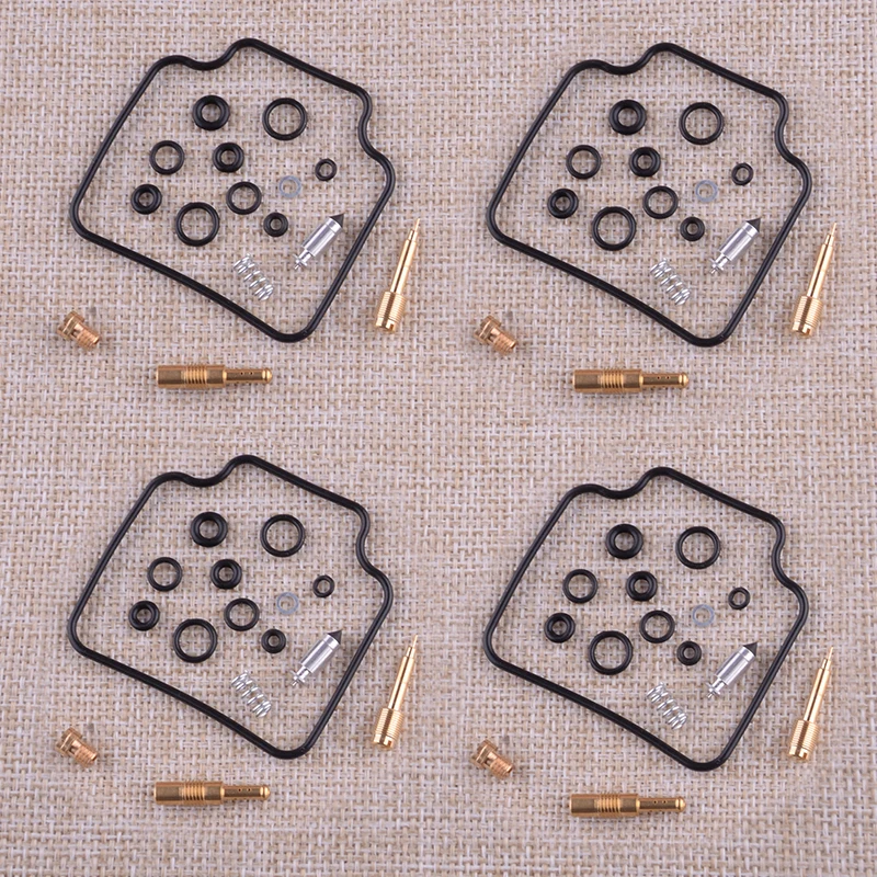 

4 комплекта в партии карбюратор комплект для ремонта и восстановления из резины и искусственной кожи металлический мотоцикл, пригодный для ...