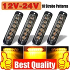 Светодиодный Боковой мигающий стробоскоп сигнальный фонарь Янтарный маячок аварийный маркер аварийная защита решетка лампа буксировочный прицеп пикап 12-24 В для автомобиля