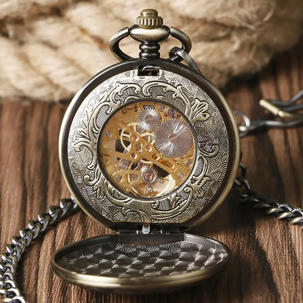 Высококачественные Ретро бронзовые серебряные золотые локомотивные часы с