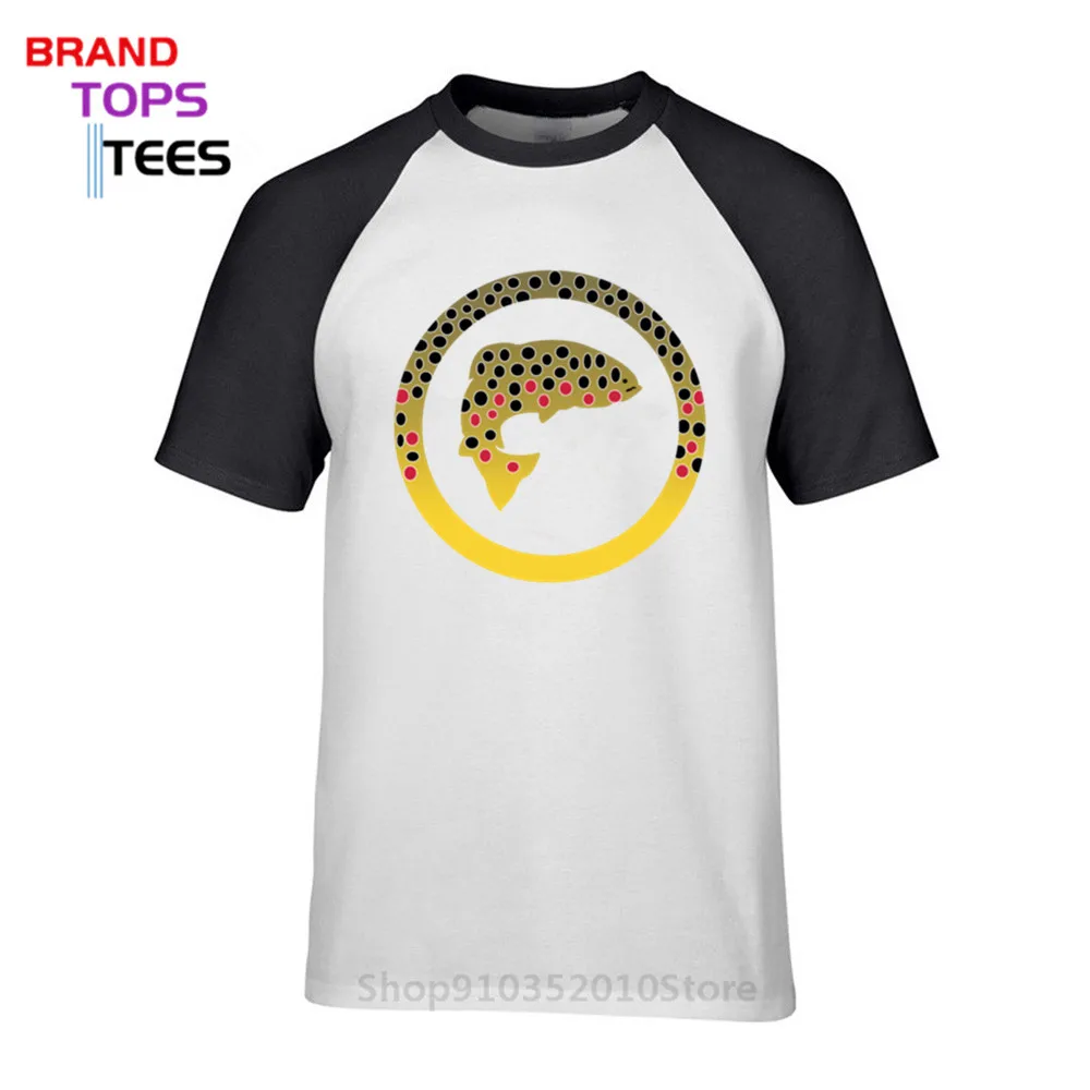 Мужская футболка с коротким рукавом Geek Brown Flyfish хлопковая хипстерская для