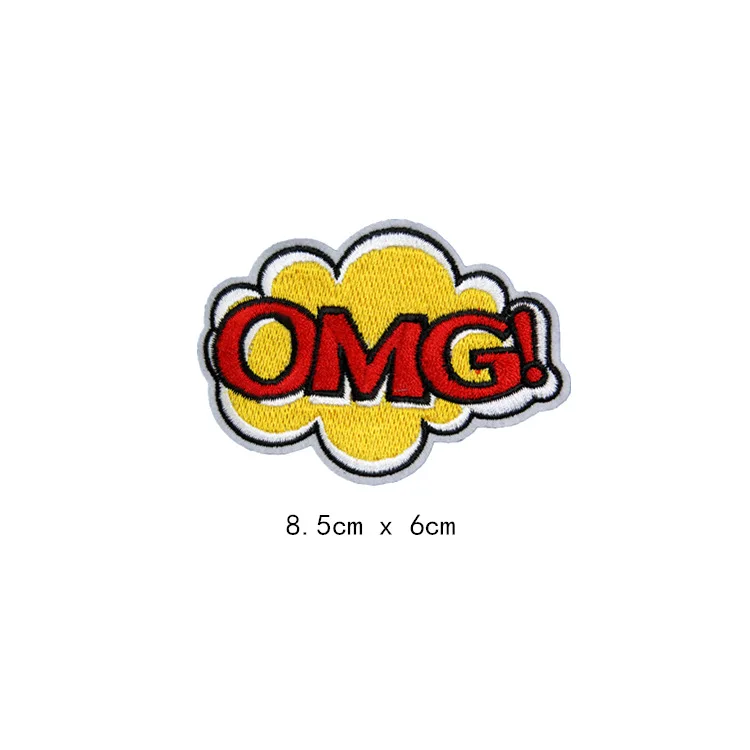 1-PCS-D-151 1 шт. Алфавит POW OPPS WOW патчи для одежды DIY полосы железа на аппликации одежда наклейки буквы вышивка значки@ D - Цвет: 1-PCS-D-151