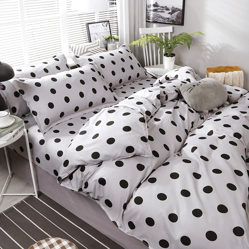 Зимний новый комплект постельного белья домашний плоский лист пододеяльник