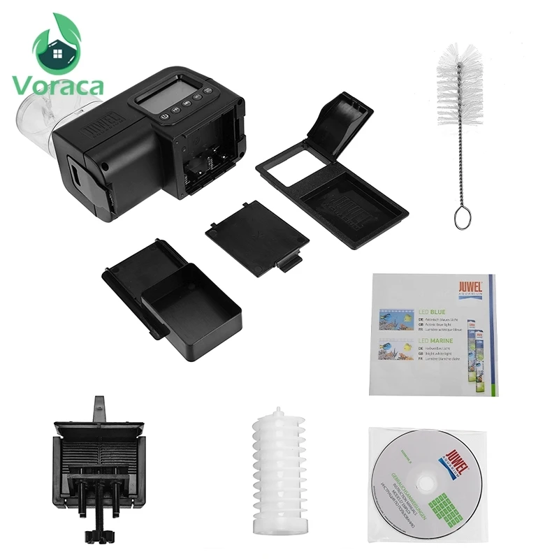 

Aquarium Tank Automatic Timer Fish Feeder Digital Electronic Fish Food Feeder LCD Display High Capacity