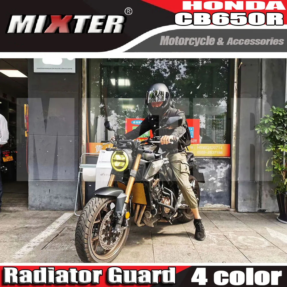 For HONDA CB650R NEO Sports Cafe 2019-2021 CB-650R CB 650R Motorcycle Aluminum Radiator Guard Grille Cover Protection | Автомобили и