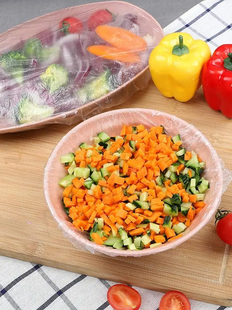 

Reusable Food-Grade Plastic Household Cling Film Will Not Break Easily. Flexible Packaging In High-Quality Plastic Bags