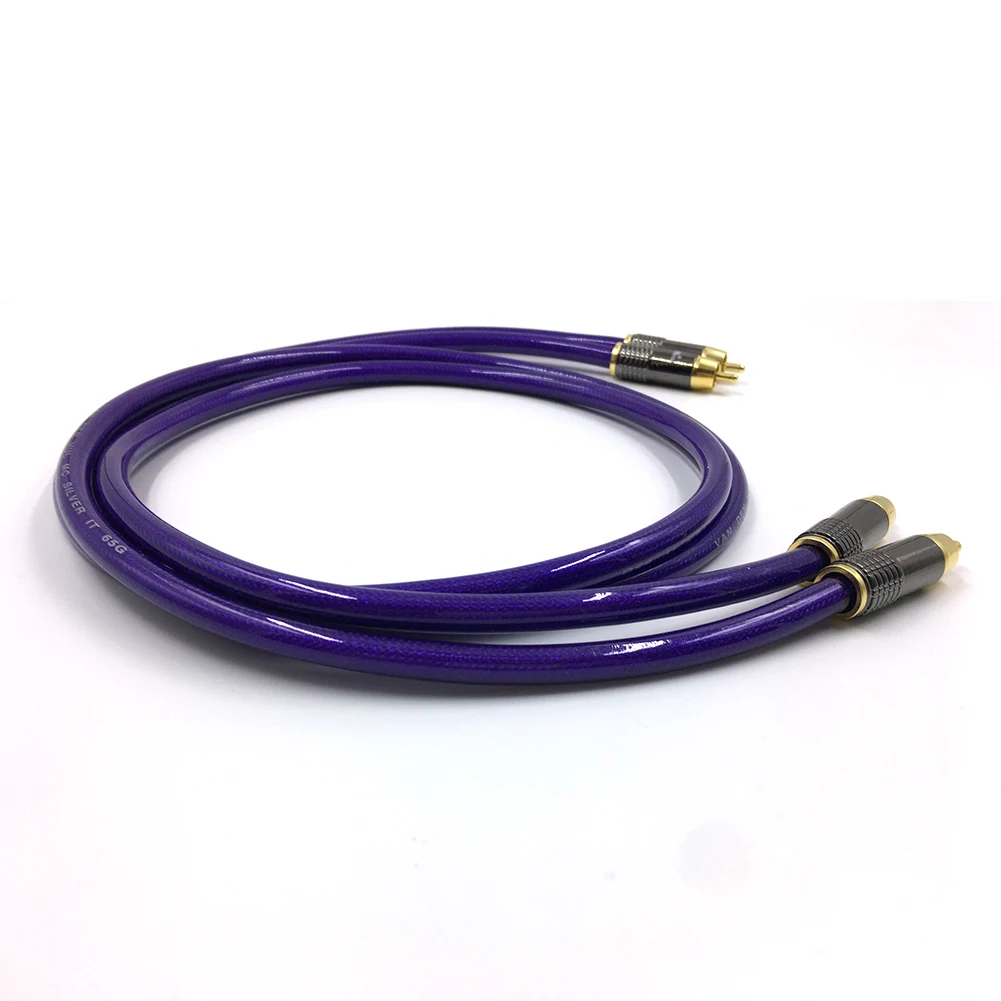 Бесплатная доставка Пара Van den Hul MC-SILVER IT 65 RCA аудио кабель соединительный с