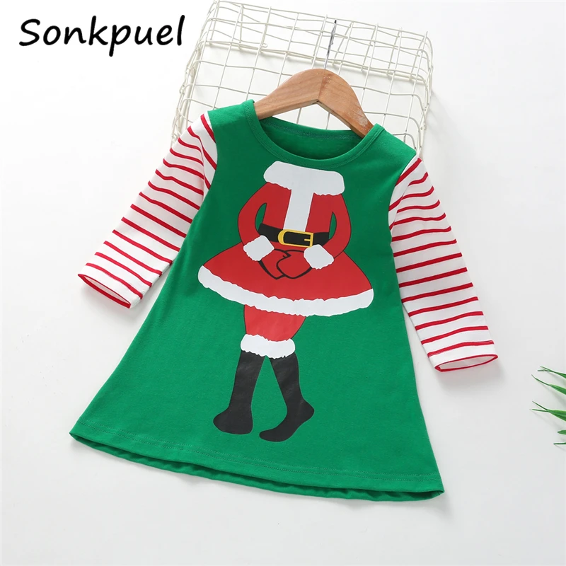 Рождественское платье для девочек коллекция 2019 года осенние детские платья в