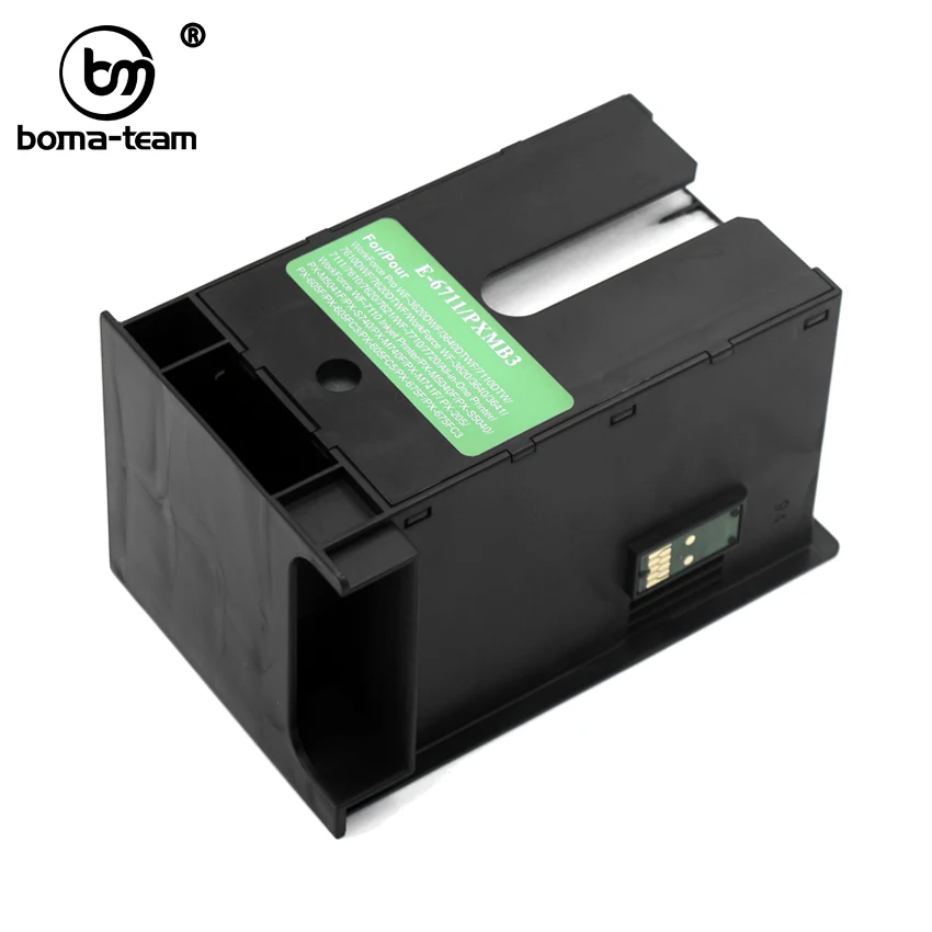 T6711Mainteanncebox T6711 чип для коробки для технического облсуживания Resetter для Epson WF-3520 3530 3540 3620 3640 7710 7720 7510 WF-7520 WF-7610 WF-7620 WF-7110 L1455 - Цвет: T6711Mainteanncebox