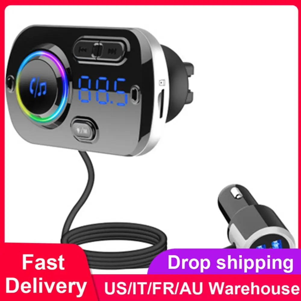 

Bluetooth Hands-free Car Kit Charger MP3 Player Car FM Transmitter QC 3.0 TF card MP3 Player