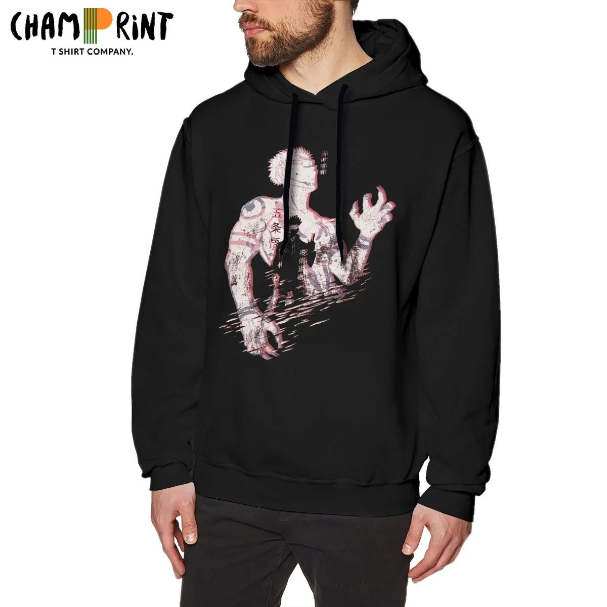 

Мужская толстовка Ryou для мужчин Sukuna Satoru Gojou хлопковые толстовки с рисунком Веселые толстовки с капюшоном для волшебства борьбы юютютсу кайз...