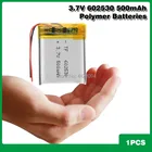 Аккумулятор 602530, 3,7 в, 500 мА  ч, литиевый, для наушников bluetooth, MP3, MP4, MP5, GPS, DVD, средней камеры, записывающее устройство для вождения
