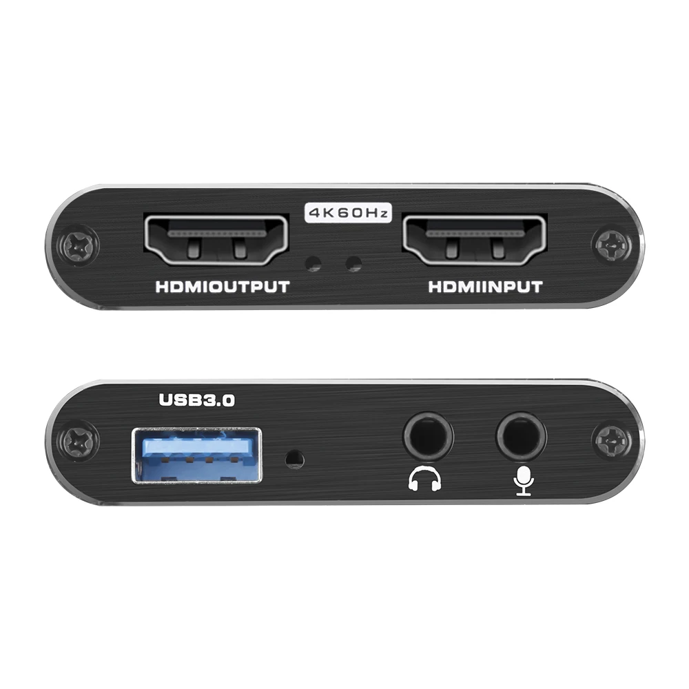 4K USB 3.0 Video Capture Card HDMI-compatible 1080P 60fps HD Recorder Grabber For OBS Capturing Game Live |