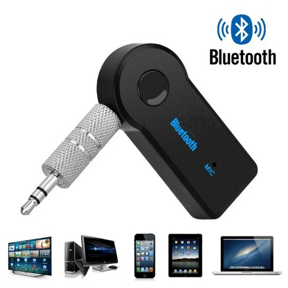 

Wireless Bluetooth Music Audio Receiver 3.5mm Streaming Auto A2DP Headphone AUX Adapter Connector Mic Handfree Car Wireless Adap