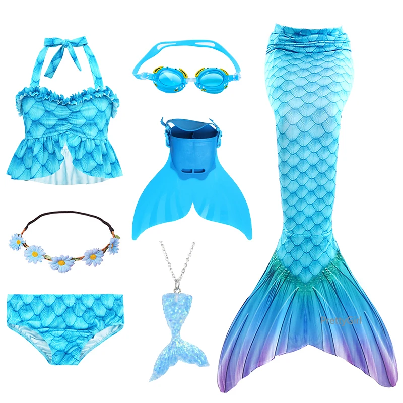 Женское платье Русалка с ожерельем красивое бикини хвостом для косплея|Костюмы