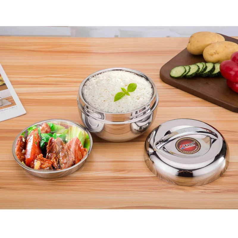 Вакуумный термоланч бокс из нержавеющей стали с двойными стенками для офиса