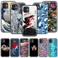 japanese style art japan case for iphone 11 12 pro max 7 plus 8 x xs xr se 2020 funda iphone 11 soft coque smart phone cover