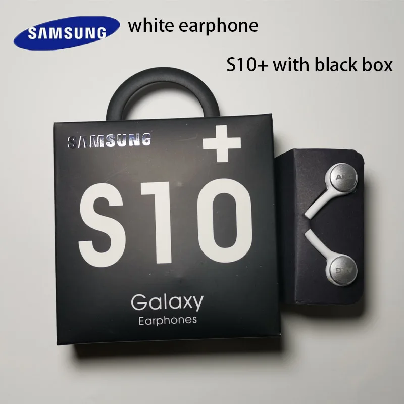 S10 white headset Samsung AKG Наушники EO-IG955 3,5 мм наушники-вкладыши с микрофоном Проводная гарнитура для samsung Galaxy s10 S9 S8 S7 S6 S5 S4 HUAWE смартфон - Цвет: S10 white headset