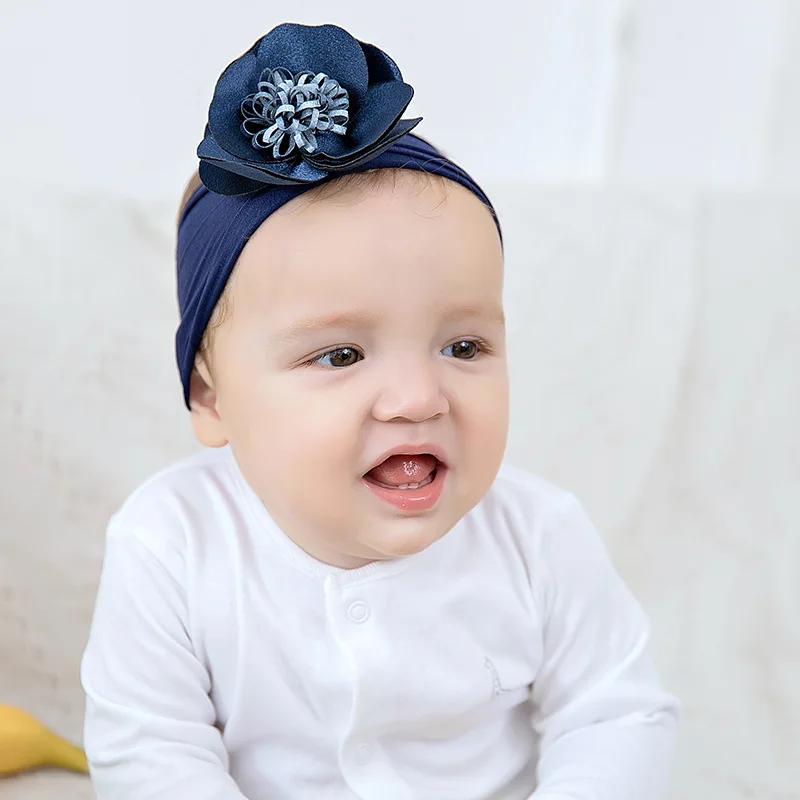 

Toddler Baby Girl Kid Baby Chiffon flower Hairband Headband For Girl Wide Elastic Kids Toddler Ribbon Hair Band Hair Accessories