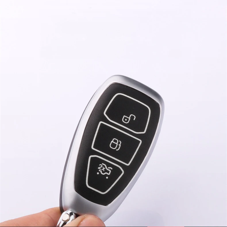 Цветной чехол для ключей из цинкового сплава для Ford Fiesta Focus 23 MK2 MK3 Mondeo MK4 Ecosport Kuga Escape Ranger explorer