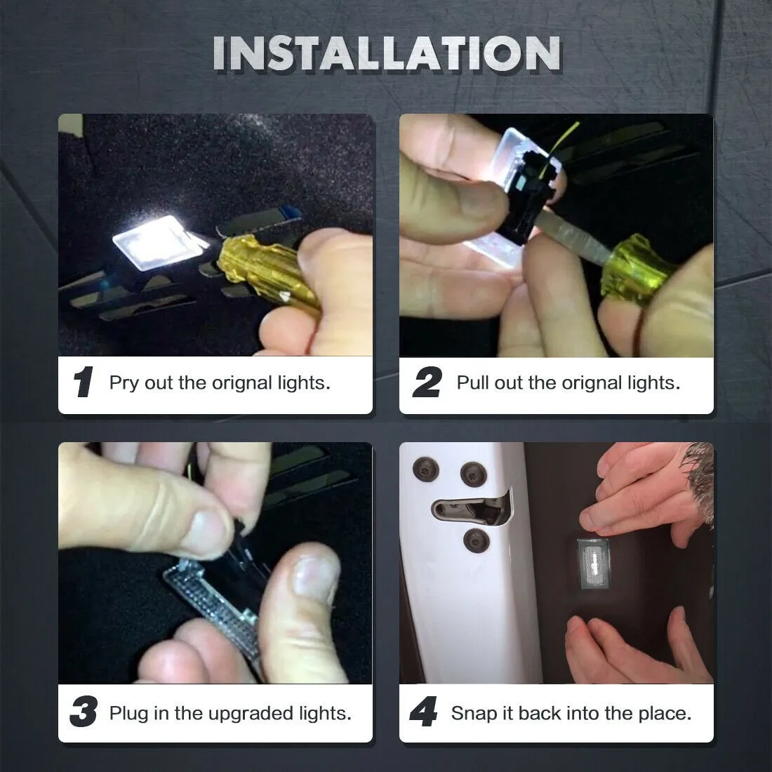 

For Tesla Model 3 S X Interior Lights Illuminate Ultra-Bright Upgrade 1.5W