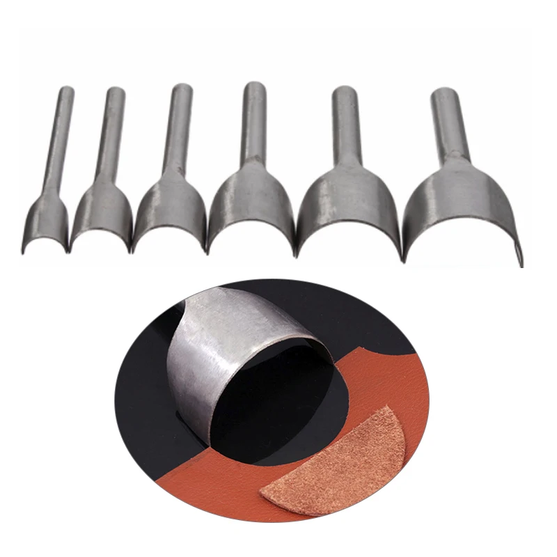 6 шт./компл. 15 40 мм инструменты для работы с кожей полукруглая V образная резка