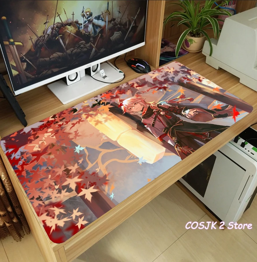 

Anime Genshin Impact Kaedehara Kazuha Mouse Pad Thicken Laptop Gaming Mice Mat Table Keyboard Mat Anti-Slip Playmat Cosplay Gift