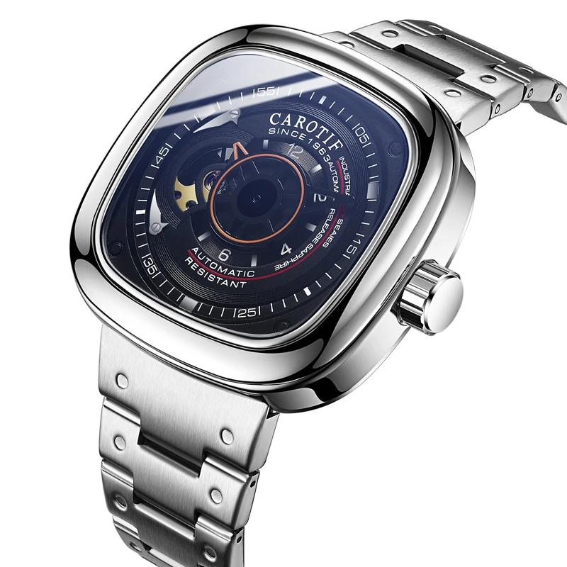 Высокое качество роскошные полностью стальные мужские часы Montre автоматические механические наручные часы для мужчин Reloj Hombre деловые часы для мужчин